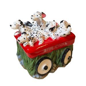 Chariots of Fire Dalmatian Puppy Trinket Music Box Fire Chief Figurine 1992